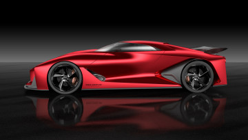 Картинка автомобили 3д 2015г turismo gran vision красный 2020 concept nissan