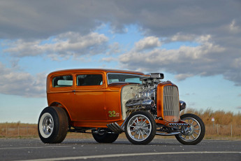 обоя 1932-ford-highboy-sedan-gasser, автомобили, custom classic car, gasser