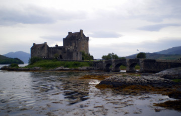 Картинка города замок+эйлен-донан+ шотландия eilean donan castle