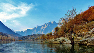 Картинка природа пейзажи горы озеро скалы