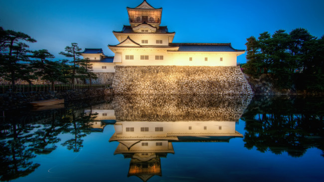 Обои картинки фото toyama castle, города, замки Японии, toyama, castle