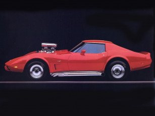 Картинка corvette muscle car 1977 автомобили