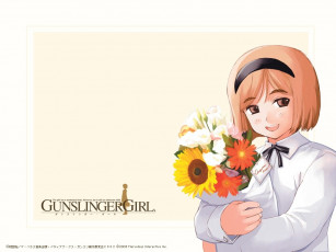 обоя аниме, gun, slinger, girl