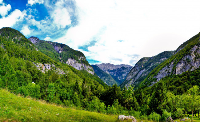 Обои картинки фото словения, bovec, природа, горы
