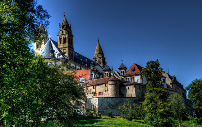Обои картинки фото германия, monastery, comburg, города, католические, соборы, костелы, аббатства, монастырь