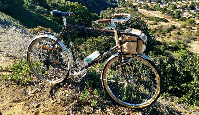 Обои картинки фото техника, велосипеды, велосипед, сумка, фляга