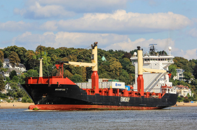 Обои картинки фото bruarfoss, корабли, грузовые суда, контейнеровоз