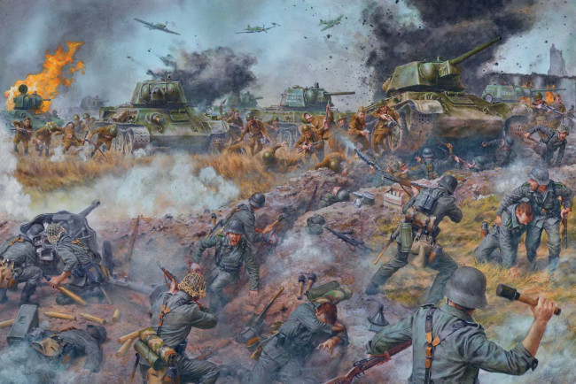 Обои картинки фото рисованное, армия, солдаты, оружие, сражение