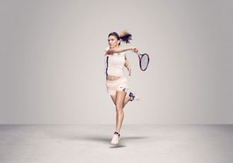Картинка спорт теннис девушка взгляд фон simona halep