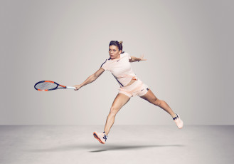 обоя спорт, теннис, девушка, взгляд, фон, simona, halep