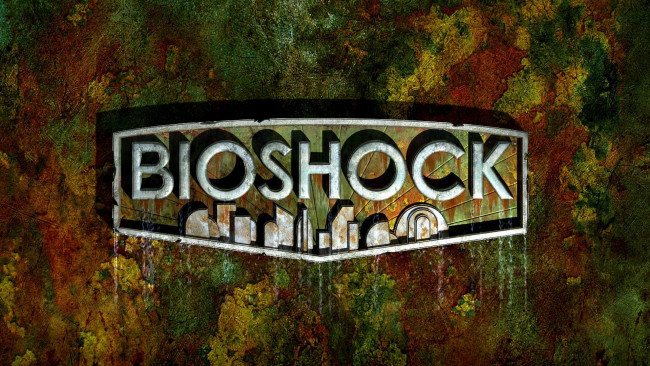 Обои картинки фото видео игры, bioshock, надпись, стена, ржавчина