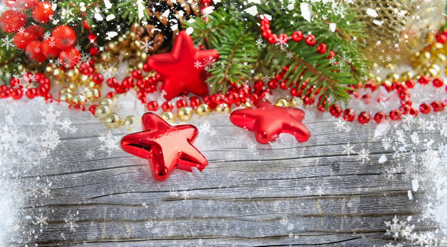 Обои картинки фото праздничные, снежинки и звёздочки, украшения, рождество, новый, год, christmas, new, year, шарики, праздник