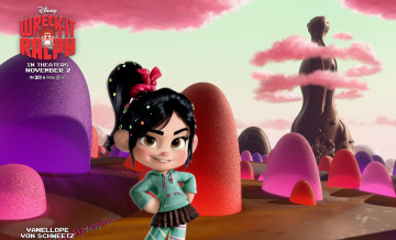 Картинка мультфильмы wreck-it+ralph скала облака ребенок пузыри девочка