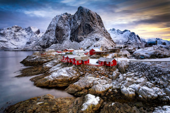 Картинка города -+пейзажи лофотенские острова рейне reine норвегия lofoten