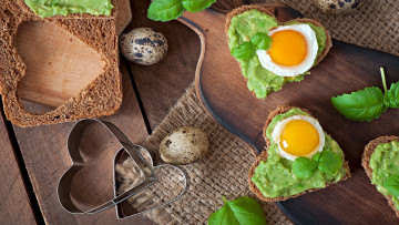 Картинка еда Яичные+блюда базилик яйца хлеб