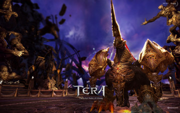 обоя видео игры, tera,  the exiled realm of arborea, существа, статуи