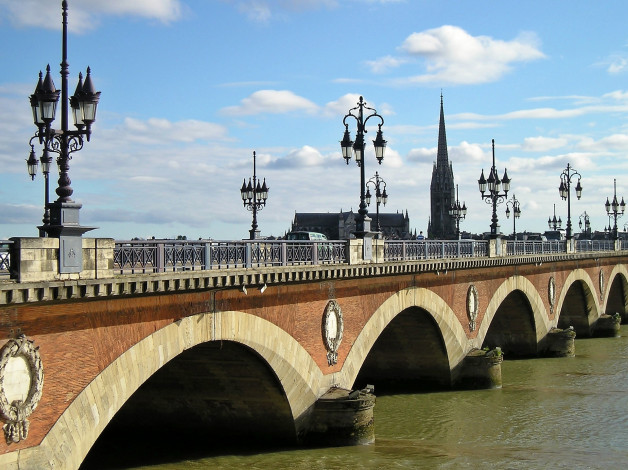 Обои картинки фото bordeaux, france, города, - мосты