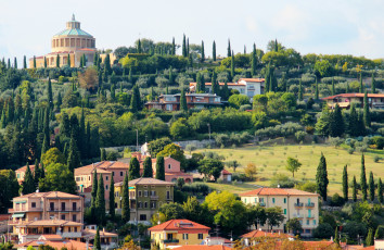 Картинка италия+венето+верона города -+панорамы италия деревья дома венето верона