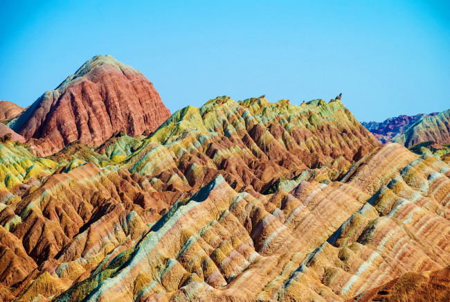 Обои картинки фото zhangye national geopark of danxia китай, природа, горы, китай, цветные, парк