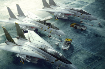 Картинка видео+игры ace+combat +squadron+leader самолеты аэродром машины