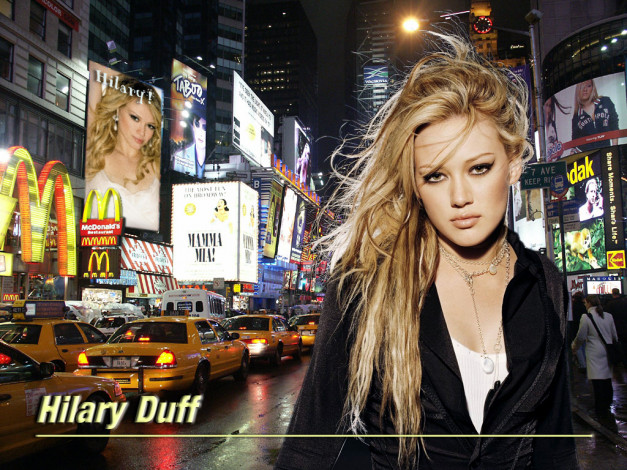 Обои картинки фото Hilary Duff, девушки