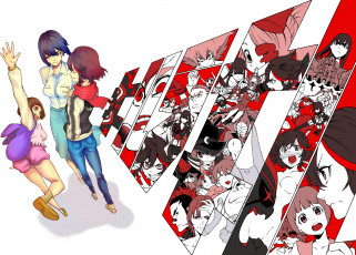 Картинка аниме kill+la+kill девушки yamataka morito коллаж
