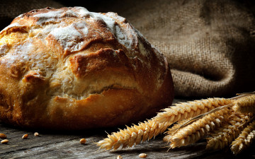 Картинка еда хлеб +выпечка каравай колосья
