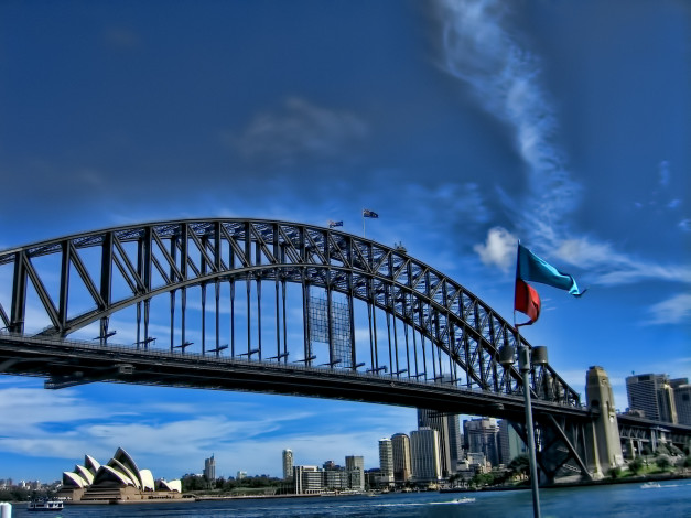 Обои картинки фото sydney, harbour, bridge, города, сидней, австралия