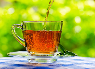 Картинка еда напитки +Чай чай листья блюдце напиток боке салфетка