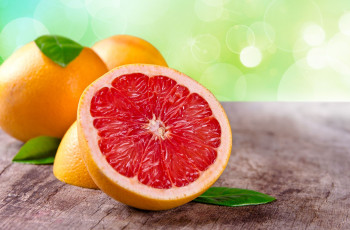 Картинка еда цитрусы листья фрукт грейпфрут