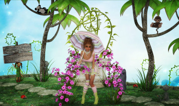 Картинка 3д+графика fantasy+ фантазия цветы