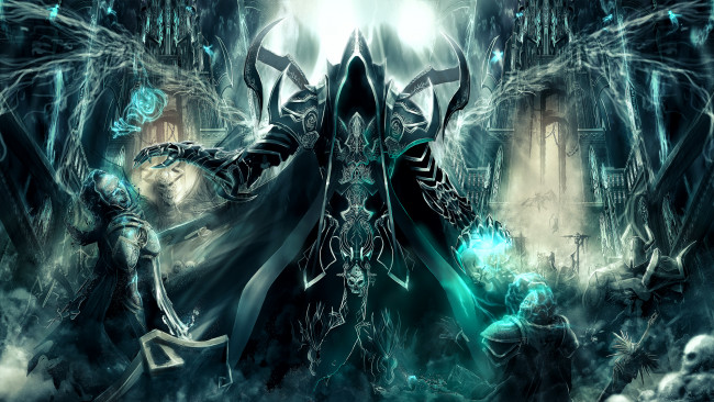 Обои картинки фото видео игры, diablo iii, diablo, iii, нежить, души, монстры, malthael, reaper, of, souls