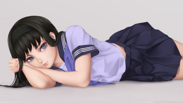 Картинка tsukihime аниме фон взгляд девушка