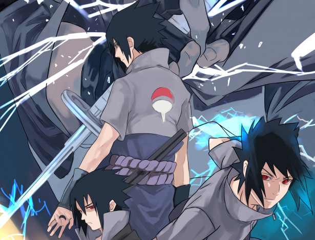 Обои картинки фото аниме, naruto, uchiha, sasuke