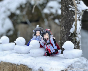 Картинка разное куклы вэй усянь лань ванцзы кулы снег снеговики