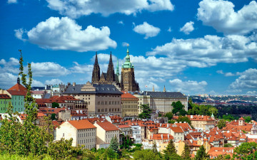 Картинка города прага+ чехия панорама