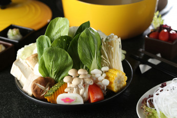 Картинка еда разное грибы овощи тайская кухня