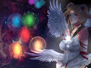 обоя аниме, sailor moon, ангел