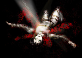 Картинка аниме shingeki+no+kyojin раны shingeki no kyojin одиночество вторжение гигантов боль темнота кровь