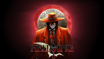 Картинка аниме hellsing blood moon alucard