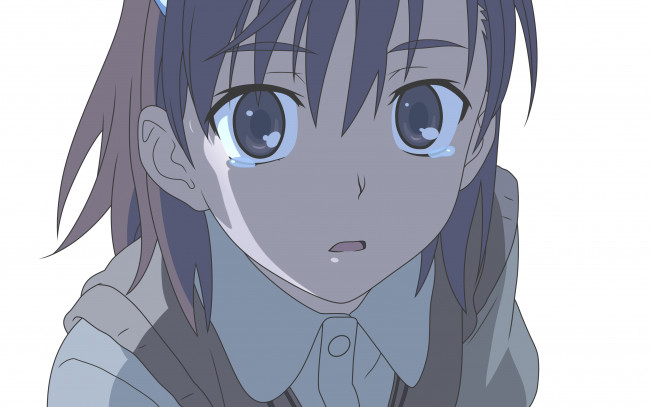 Обои картинки фото аниме, toaru majutsu no index, фон, взгляд, девушка