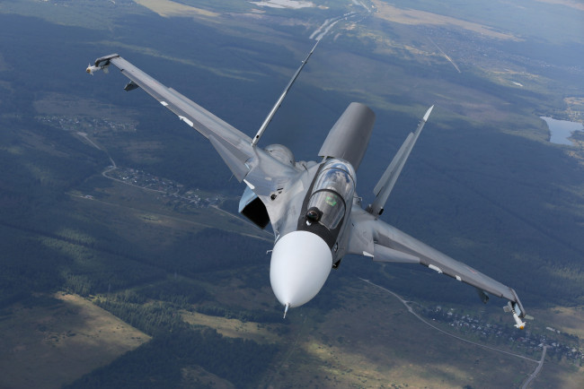 Обои картинки фото су-30см, авиация, боевые самолёты, вмф, россии, небо, ударная, аиация, сухой, су, 30см, корпорация, иркут