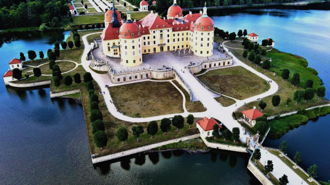 Обои картинки фото moritzburg castle, города, замок морицбург , германия, moritzburg, castle