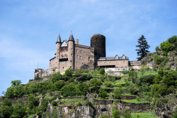 Картинка katz+castle города замки+германии katz castle