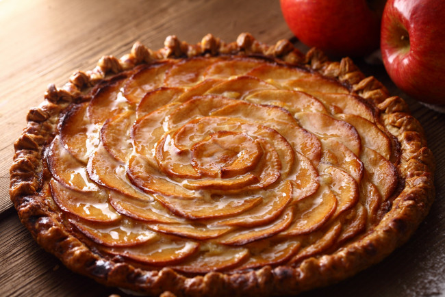 Обои картинки фото еда, пироги, яблоки, пирог, яблочный, аппетитный