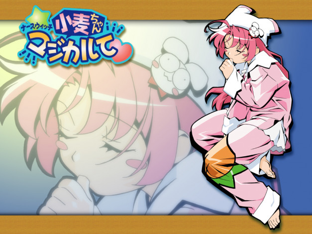 Обои картинки фото аниме, nurse, witch, komugi, chan