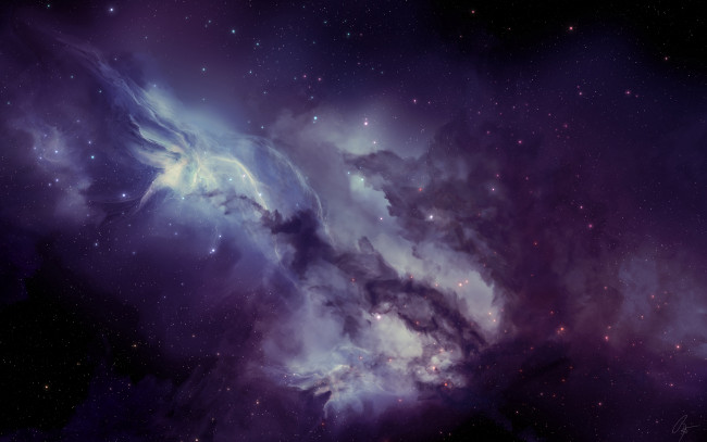 Обои картинки фото космос, галактики, туманности, туманность, звезды, пространство, свечение
