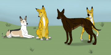 Картинка рисованные животные собаки