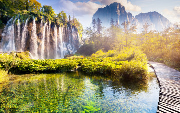 Картинка природа водопады водопад вода скалы пейзаж река