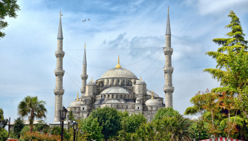 обоя blue mosque, города, - мечети,  медресе, мечеть